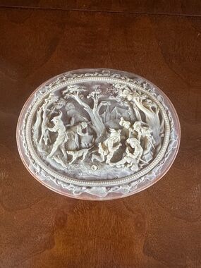 Stunning 90's Vintage Hinged Jewelry/Trinket Box by Incolay